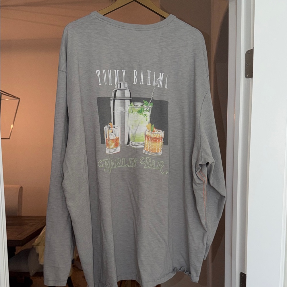 Tommy Bahama Big & Tall Shake It Up Long-Sleeve Lux T-Shirt